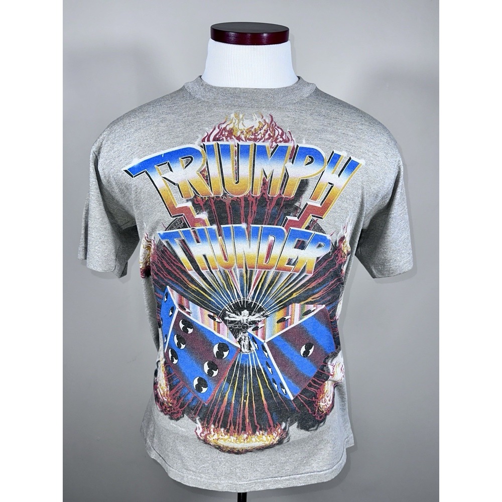 Vintage Triumph 1985 World Tour 7 Band T-Shirt‎ Band Tee (Size M)